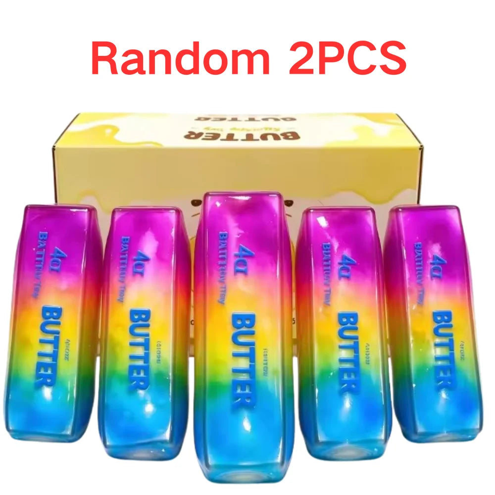 Rainbow Building Blocks Butter Stick Squishy Fidget Toy Crunchy Squeeze Stress Ball ASMR anti Stress Release Hand Gift Toy