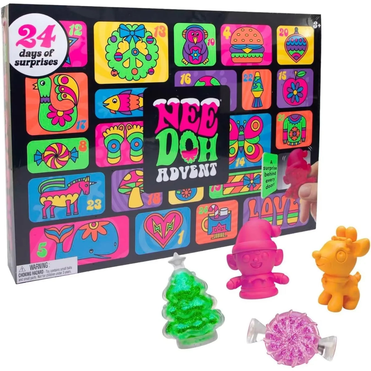 Funky Frights 13-Day Halloween Advent Calendar - Spooky Squishy Stress Relief Toys Countdown Gift Box