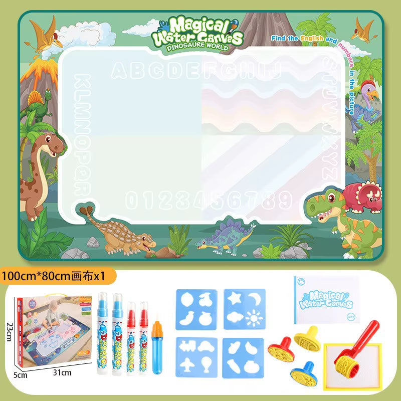 100X80Cm Magic Water Drawing Mat with Reusable Magic Pens Montessori Painting Board for Doodling Educational Toys and Gifts