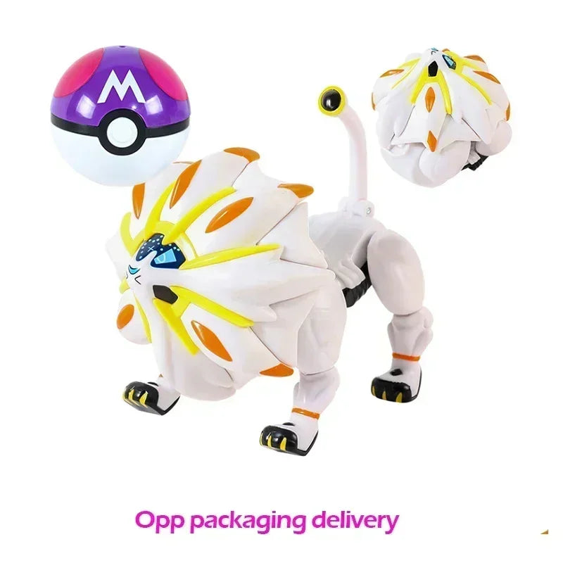 Pokemon Ball Deform Mewtwo Figure Pokeball Action Figurine Pikachu Charizard Gengar Blastoise Greninja Eevee Poke Child Toy Set