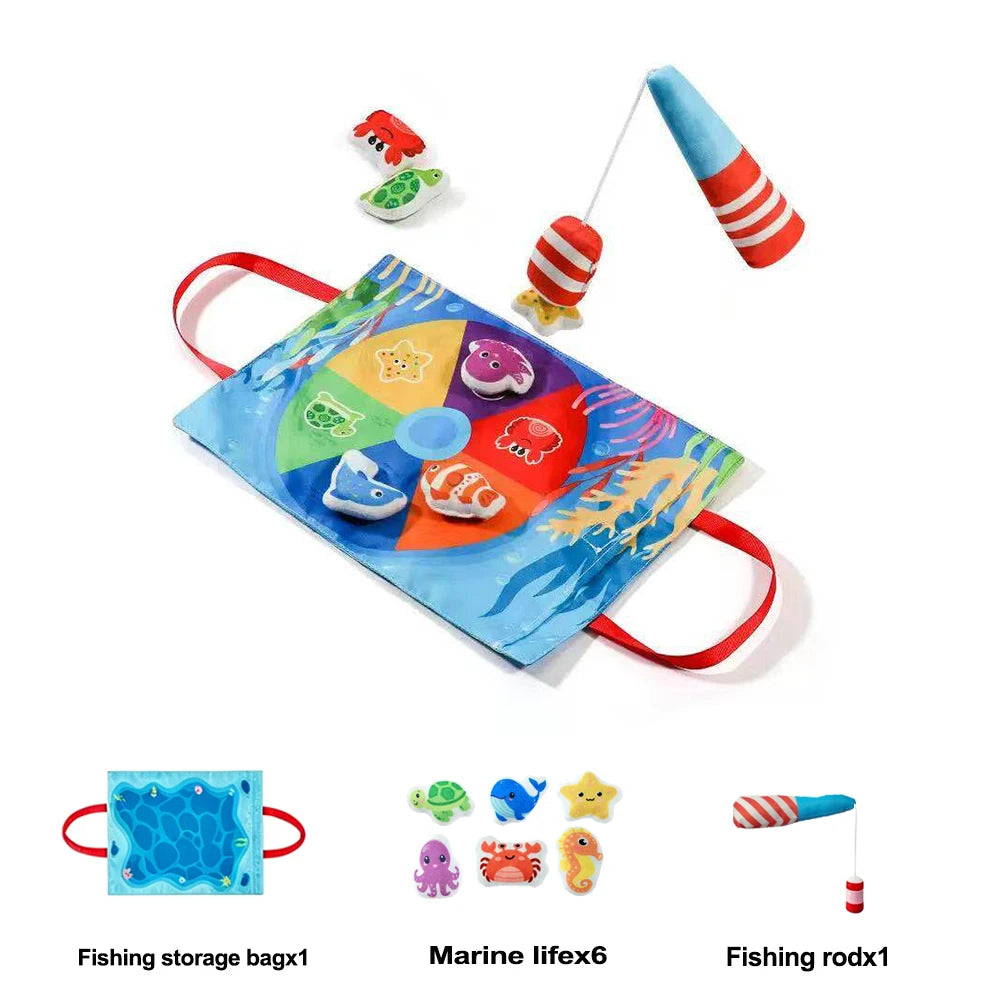 Children'S Fishing Toys Montessori Fabric Craft Fishing Games Baby Education Early Education Toys Children'S Birthday Gifts