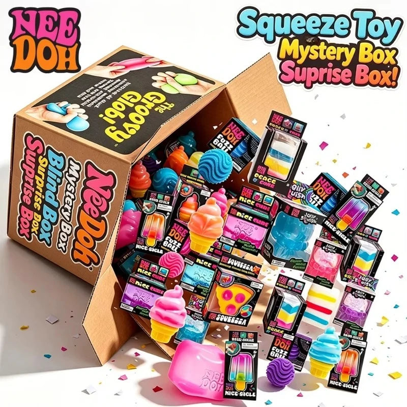 2026  Schylling Squeez Toy Squishy Blind Box Multi Slow-Rising Squishy ADHD Stress Relief Fingertip Toy Mystery Box Gift