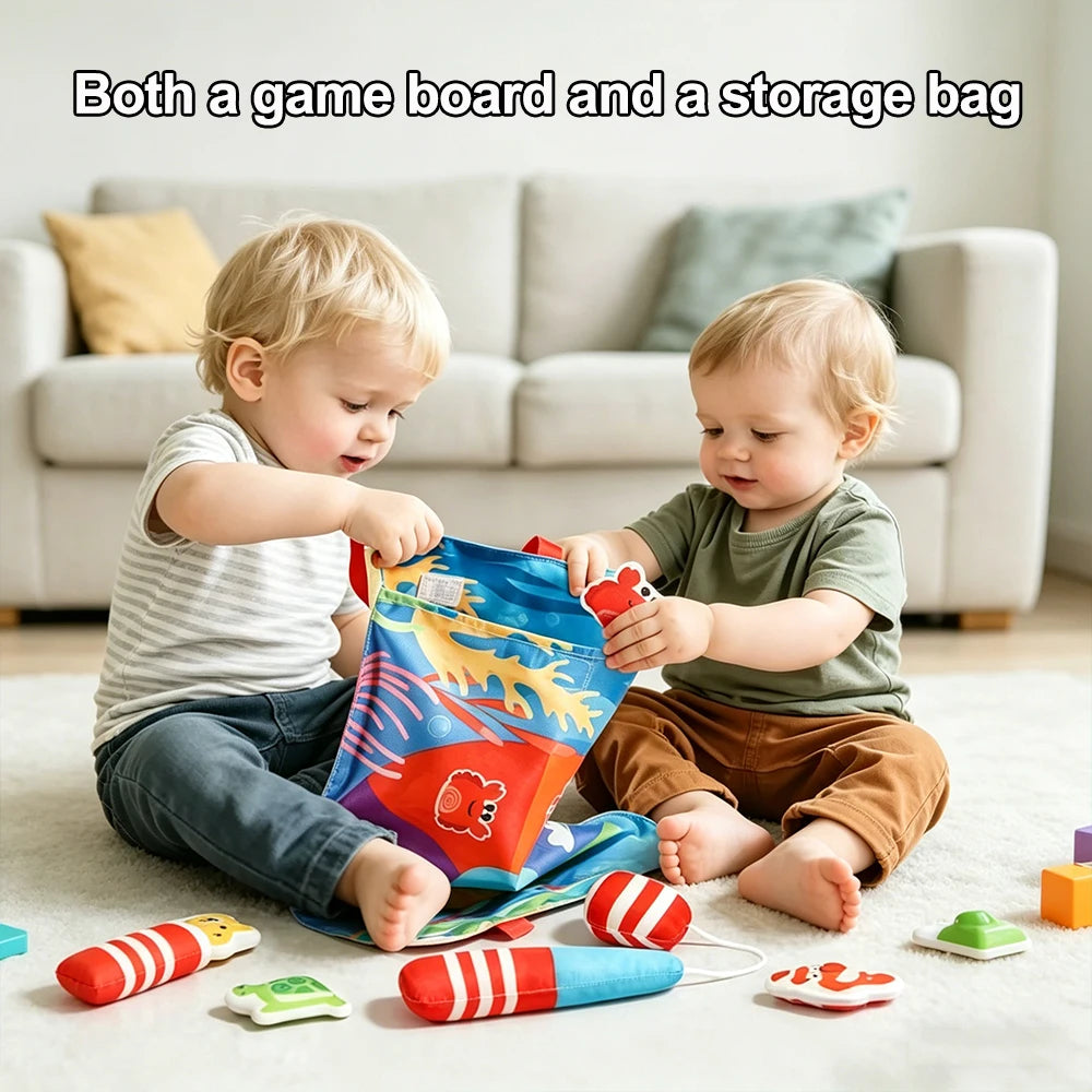 Children'S Fishing Toys Montessori Fabric Craft Fishing Games Baby Education Early Education Toys Children'S Birthday Gifts