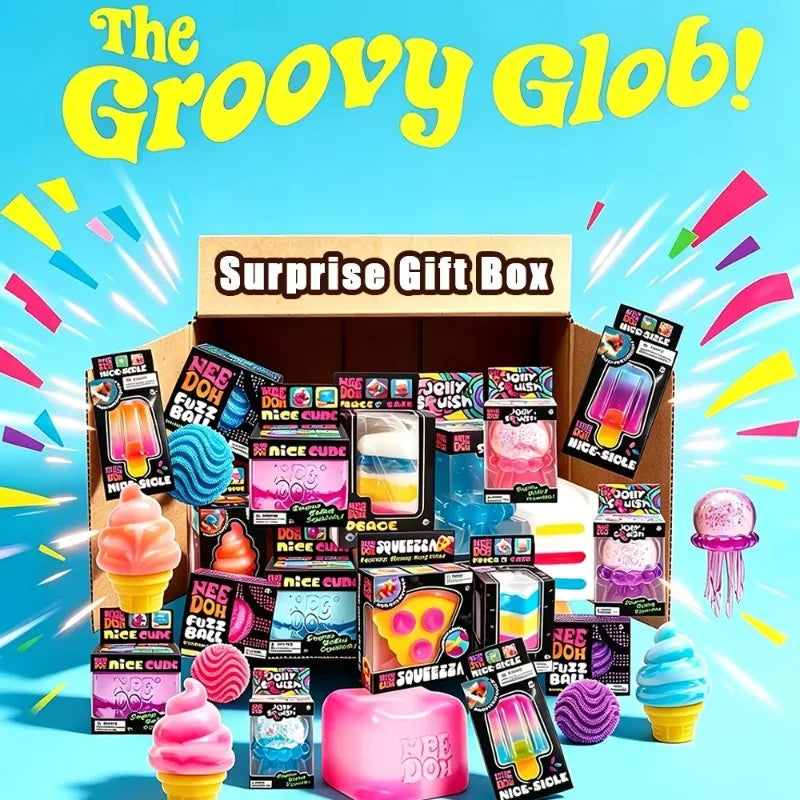 2026  Schylling Squeez Toy Squishy Blind Box Multi Slow-Rising Squishy ADHD Stress Relief Fingertip Toy Mystery Box Gift